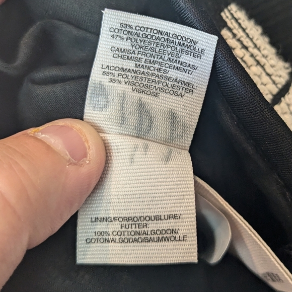 RACHEL ROY Women Blazer Size 4 Beige And Black Side Zipper Geometric Pattern - Picture 10 of 13